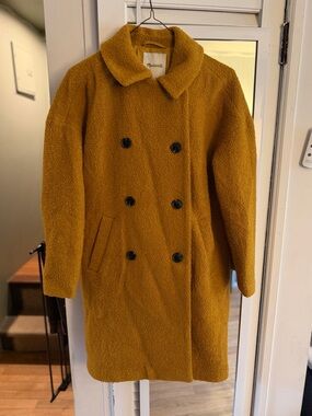Madewell Golden Yellow Teddy Coat